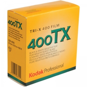 Kodak Film Tri-X 400 B&W Negative Film (35mm Roll Film, 100' Roll)