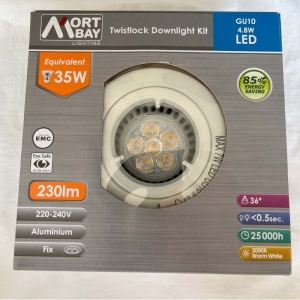 Mort Bay Twistlock Downlight Kit GU10 4.8W LED