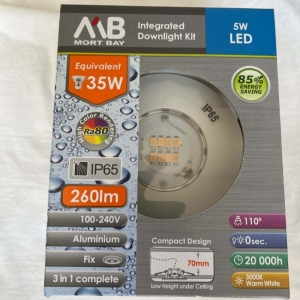 Mort Bay Integrated Downlight Kit 5W LED IP65 White