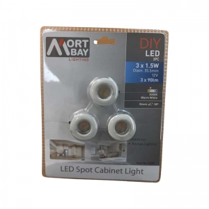 Mort Bay DIY Spot Cabinet Light 3 x Spot Lights