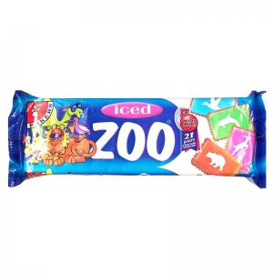 Bakers Iced Zoo Iced Vanilla Flavoured Biscuits 150g