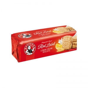Bakers Red Label Lemon Creams Biscuits 200g
