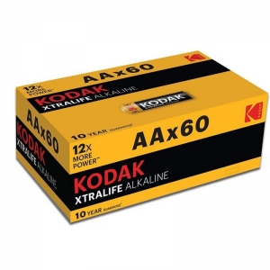 Kodak Batteries Xtralife Alkaline AA 60 Pack