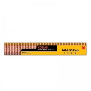 Kodak ZINC super heavy duty AAA battery (30 pack shrink long)