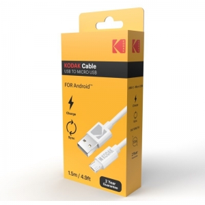Kodak Micro-USB Cable White 1 Metre