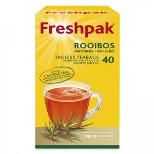 Freshpak ROOIBOS Tagless Tea Bags (Pack of 40 Bags) 100g