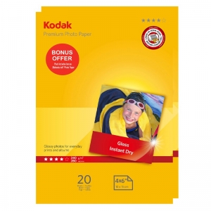 Kodak Photo Paper Gloss 240gsm 4 x 6 (4R) 2 x 20 Sheets