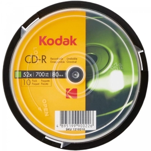 Kodak Media CD-R Spindle 700MB 52X 10 Pack