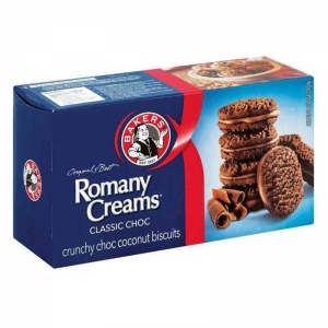 Bakers Romany Creams Classic Choc Coconut Biscuits 200g