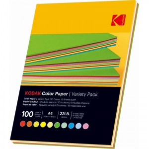 Kodak Assorted Colour Paper 80gsm A4 100 Sheets