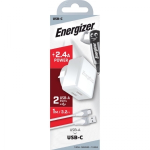Energizer USB-C Wall Charger with 1.2 Metre Cable