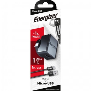 Energizer Micro-USB Wall Charger with 1.2 Metre Cable