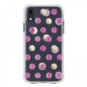 Case Mate Phone Case For iPhone XR Wallpaper Pink Dots
