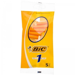 BIC Single Disposable Razor 5 piece pouch