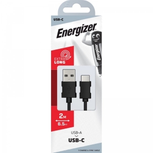 Energizer USB-C Cable Black 2 Metre