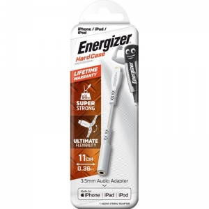 Energizer iPhone (Lightning) Audio Adapter 11cm Cable Lifetime Warranty