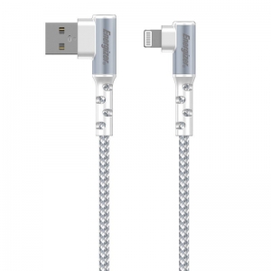 Energizer iPhone (Lightning) Cable 90 Degree Angled 2 Metre