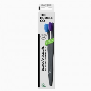 The Humble Co. Plant-Based Toothbrush - Medium 2 Pack - Assorted Colours