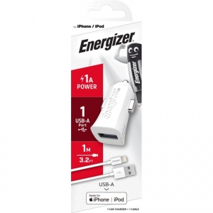 Energizer iPhone (Lightning) Car Charger with 1.2 Metre Cable