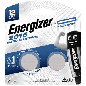 Energizer Batteries Ultimate Lithium 2016 2 Pack