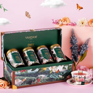 Vahdam x Emily In Paris Limited Edition Tea Bag Gift Set 100 Pack