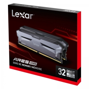 Lexar RAM ARES OC+RBG DDR5 6000 Desktop Memory Capacity: 32GB Kit (16GBx2) Black