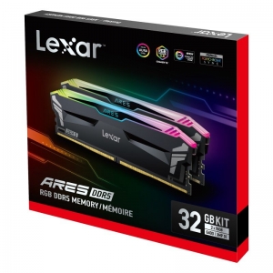 Lexar RAM ARES DDR5 RGB 6400 OC Desktop Memory Capacity: 32GB Kit (16GBx2)