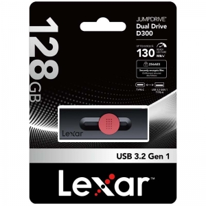 Lexar JumpDrive Dual Drive D300 USB 3.2 Gen 1 Type-C