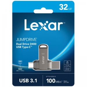 Lexar JumpDrive Dual Drive D400 USB 3.1 Type-C
