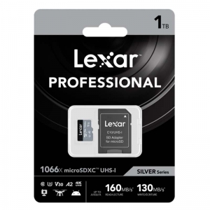 Lexar Professional 1066x microSDHC/SDXC UHS-I Silver Series SDMI Card