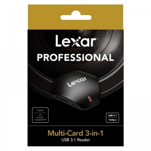 Lexar Professional Multi-Card 3-In-1 USB3.1 Reader
