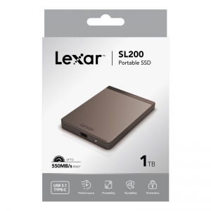 Lexar SL200 Portable Solid State Drive SSD up to 500MB/s read