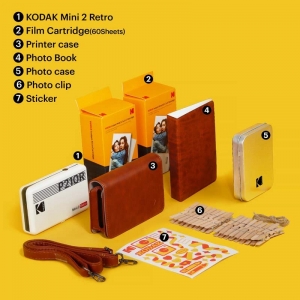 Kodak Instant Mini 2 Retro Cartridge + Accessories Bundle